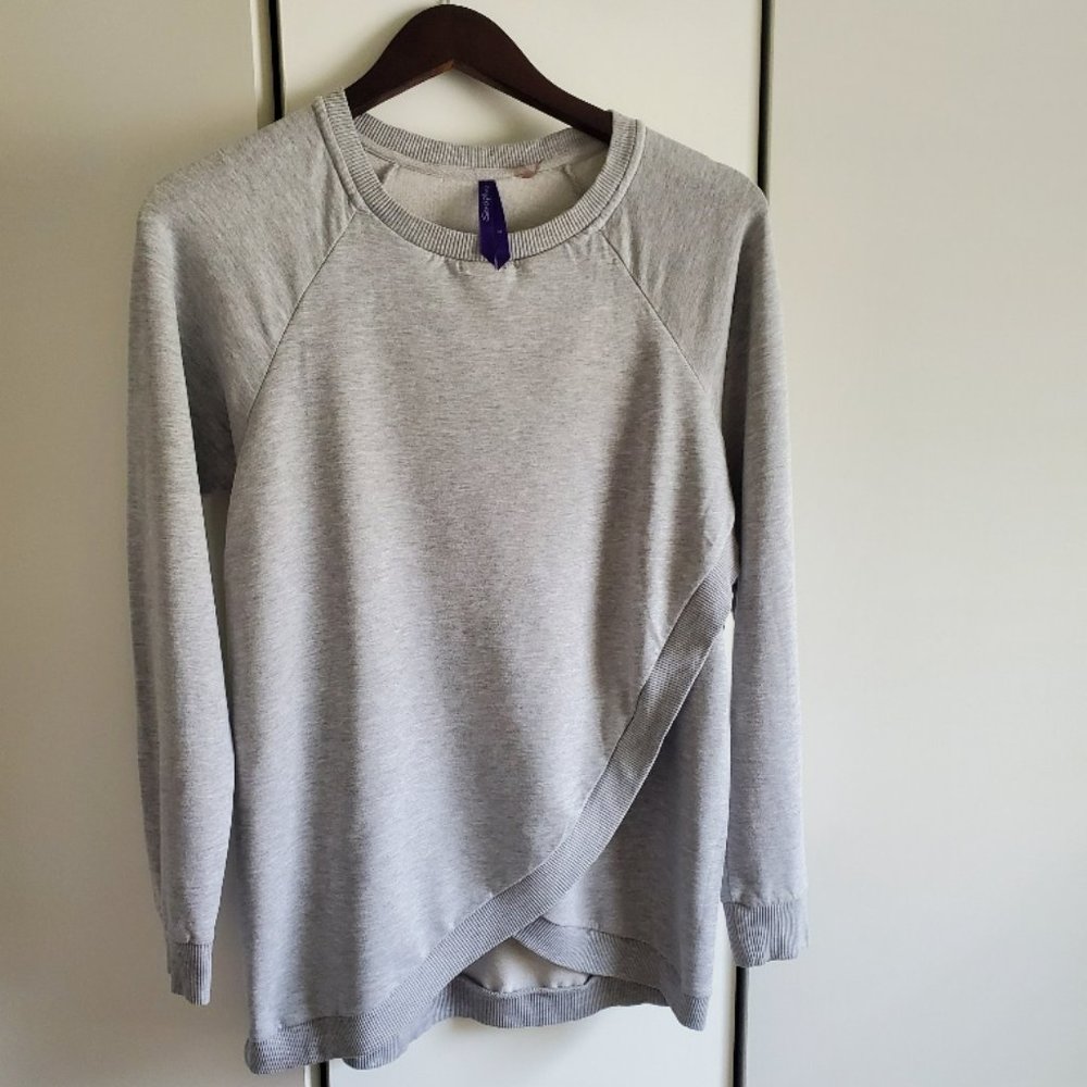 Seraphine Cotton Blend Maternity & Nursing Sweatshirt Medium